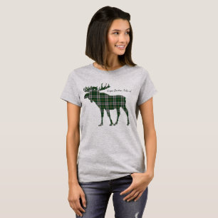 Cute Cape Breton Island moose tartan  shirt