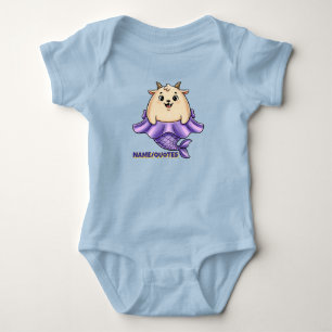 Cute Capricorn Cartoon – Whimsical Zodiac Baby Bodysuit