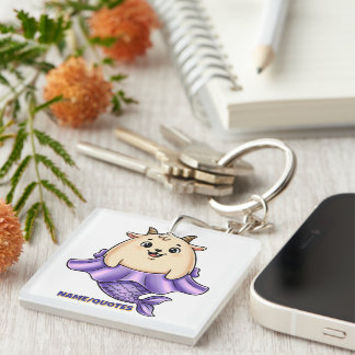 Cute Capricorn Cartoon – Whimsical Zodiac Key Ring