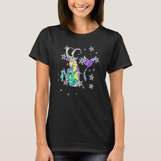 Cute Capricorn Horoscope Zodiac Sign Capricorn T-Shirt (Front)