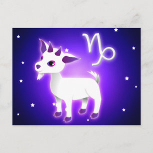 Cute Capricorn Zodiac Postcard