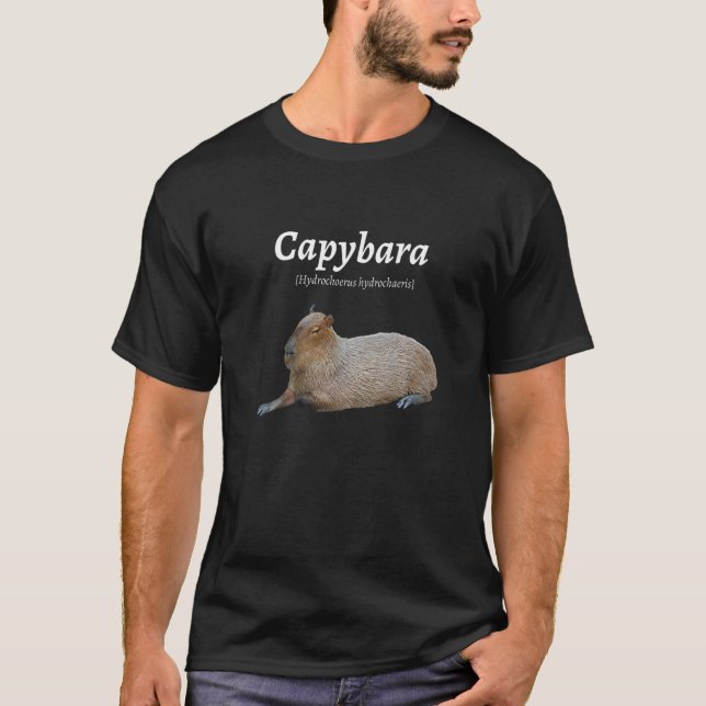 Cute Capybara Capy Bara Capybara Definition T-Shirt (Front)