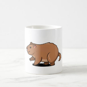 cute capybara coffee mug