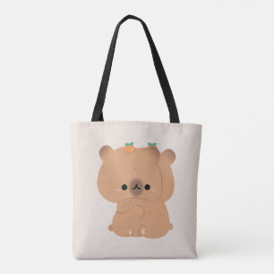 Cute Capybara Couple Tote Bag