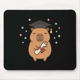 Cute Capybara Graduation Cl Of 2026 Senior Funny G Mouse Pad