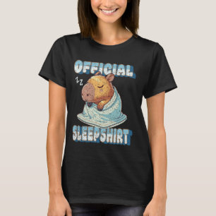 Cute Capybara Illustration Official Sleep Shirt