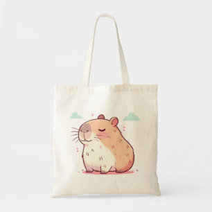 Cute Capybara Illustration Tote Bag