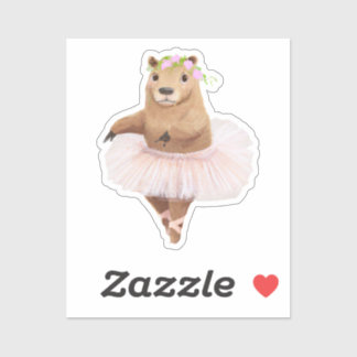 Cute Capybara in Pink Tutu Skirt