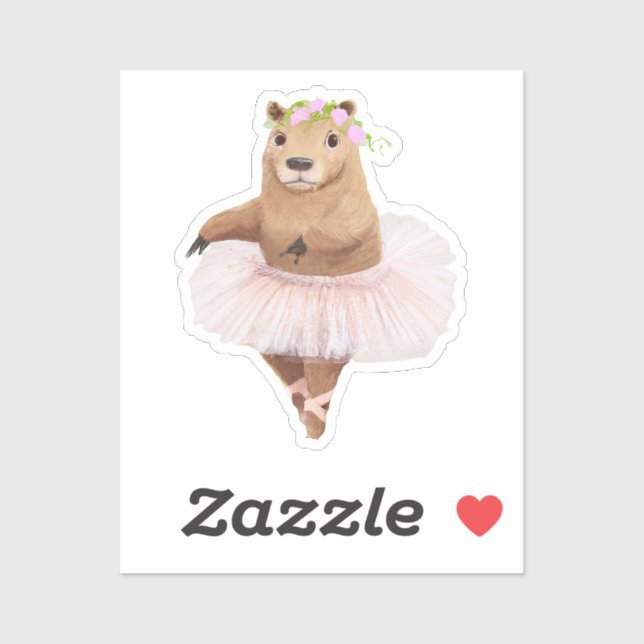 Cute Capybara in Pink Tutu Skirt (Sheet)