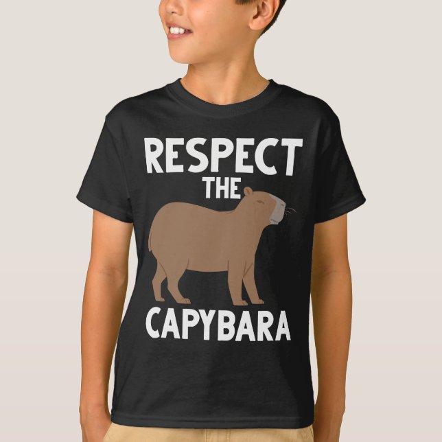 Cute Capybara Lover Animal Awareness T-Shirt (Front)