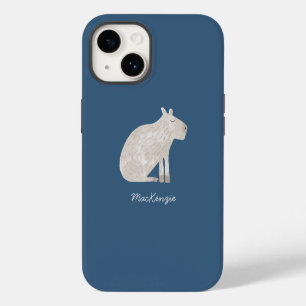 Cute Capybara Personalised iPhone 14 Case