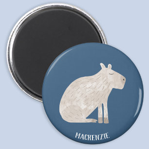 Cute Capybara Personalised Magnet
