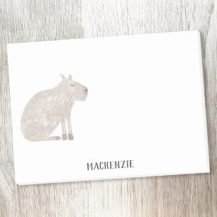Cute Capybara Personalised Post-it Notes