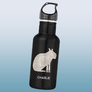Cute Capybara Personalized Name 532 Ml Water Bottle