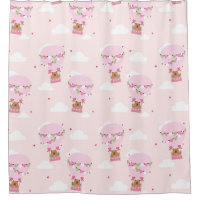 Cute Capybara Pink Hot Air Balloon