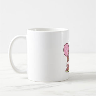 Cute Capybara Rainbow Birthday Cake And Balloon Coffee Mug