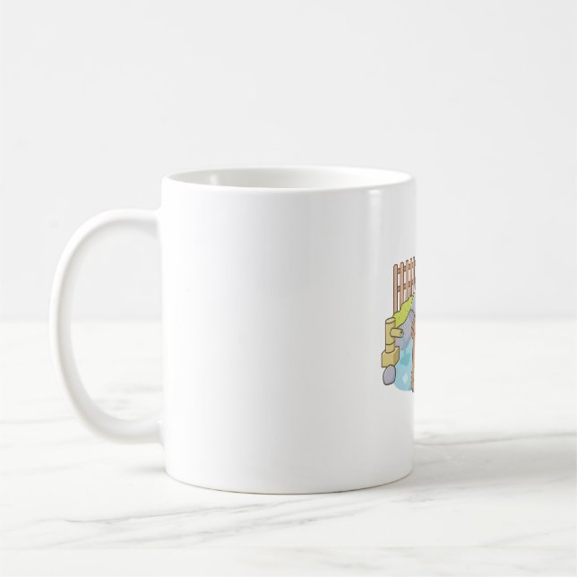 Cute Capybara Relaxing in Onsen Hot Spring Coffee Mug (Left)