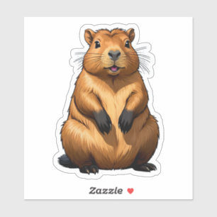 Cute Capybara Rodent Animal Illustration