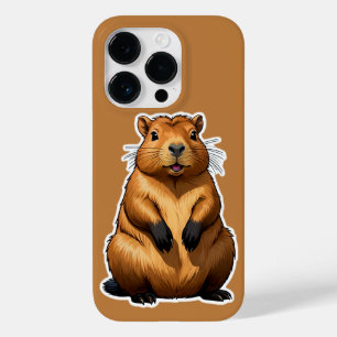 Cute Capybara Rodent Animal Illustration Case-Mate iPhone 14 Pro Case