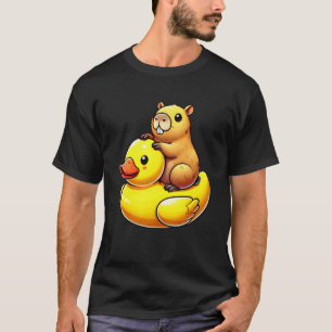 Cute Capybara Rubber Duck T-Shirt