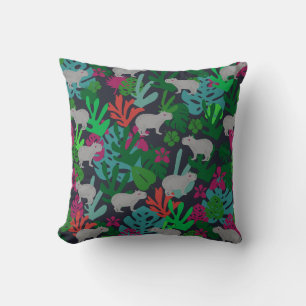 Cute Capybara throw pillow