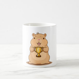 Cute Capybara Trophy Winner Kawaii Design Coffee Mug