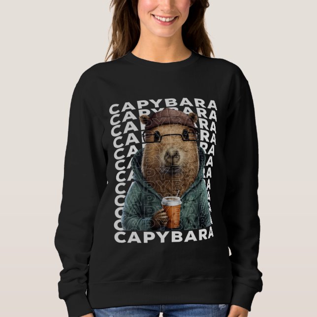 Cute Capybara  Women Kids Capybara Sweatshirt (Front)