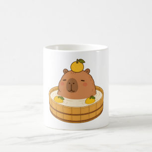 Cute Capybara Yuzu Bath Onsen Kawaii Mug