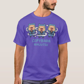 Cute Capybaras Ninja bara Ninjutsu T-Shirt