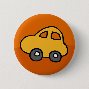 Cute CAR 6 Cm Round Badge
