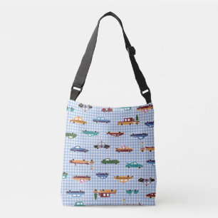 Cute Car Sketch: Simple Seamless Crossbody Bag
