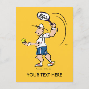 Cute card for tennis players