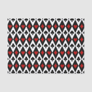 Cute card suit tiled pattern tissue paper