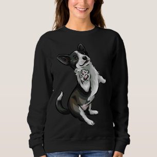 Cute Cardigan Welsh Corgi Black And White Brindle Sweatshirt
