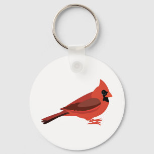 cute cardinal key ring