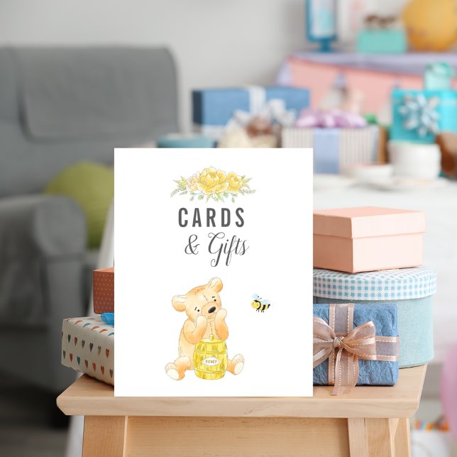 Cute Cards & Gifts Teddy Bear Gender Reveal Poster (Creator Uploaded)