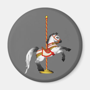 Cute Carousel Horse 1med Magnet
