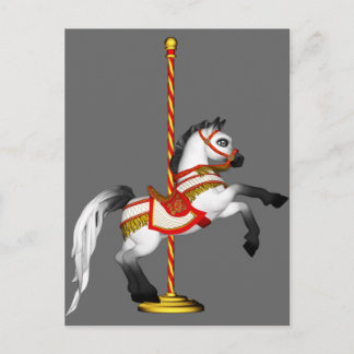 Cute Carousel Horse 1med Postcard