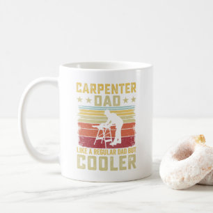 Cute Carpenter Cool Dad Retro Gift  Coffee Mug