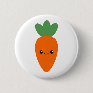 Cute Carrot 6 Cm Round Badge