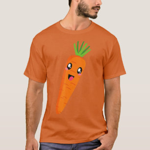 Cute Carrot Design For Boys Girls Kids Adults Funn T-Shirt