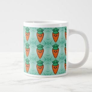 Cute Carrot Green Jumbo Mug