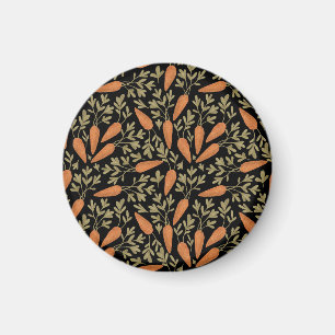 Cute Carrot Hand Drawn Pattern Magnet