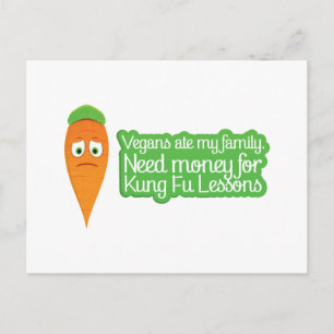 Cute Carrot needs money to avenge his family. Postcard