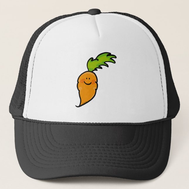 Cute carrot trucker hat (Front)