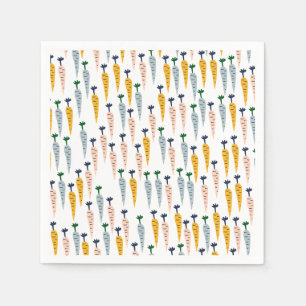 Cute Carrots Paper Napkins