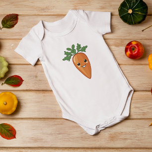 Cute Carroty Goodness  Baby Bodysuit