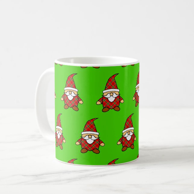Cute Carton Gnome Pattern Christmas  Coffee Mug (Front Left)