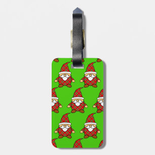 Cute Carton Gnome Pattern Christmas Luggage Tag