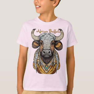 Cute Cartoon African Buffalo T-Shirt